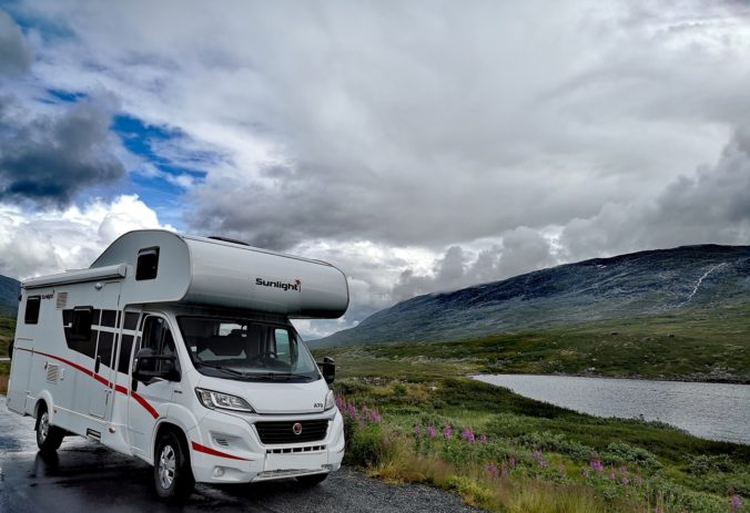 Steven Deschuyteneer Motorhome Mobile Home ervaring Denemarken Zweden Noorwegen Geiranger Route 63